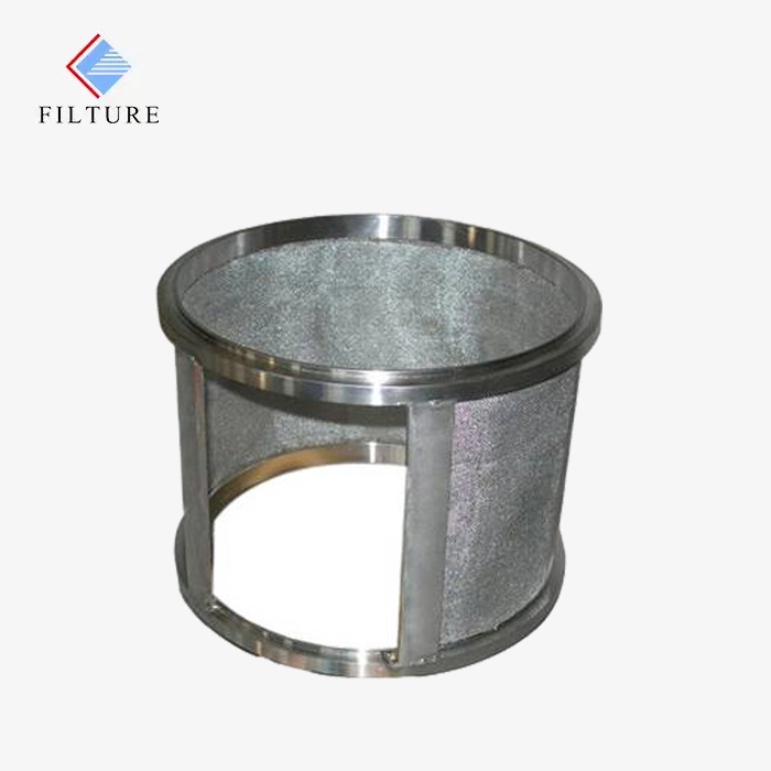 A custom-designed sintered filter cartridge for specific applications.