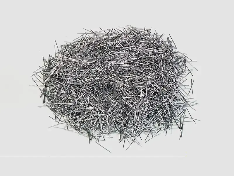 Titanium and steel metal fibers